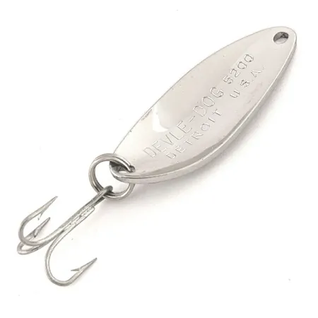 Dardevle Devle Dog 5200 Blinker, Nickel, 7g, Vintage, #12822