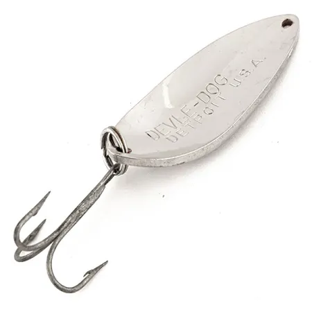 Dardevle Devle Dog 5400 Blinker, Nickel, 18g, Detroit USA, #12824