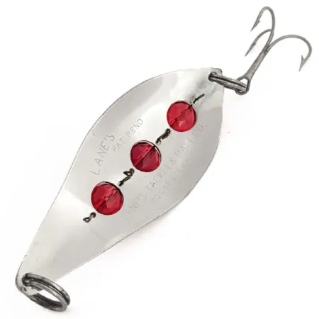 Lane's Sparkl-l Wobbler Blinker, Nickel / Red Eyes, 21g, Perlen, #12838