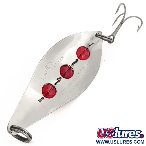 Lane's Sparkl-l Wobbler Blinker, Nickel / Red Eyes, 21g, Perlen, #12838