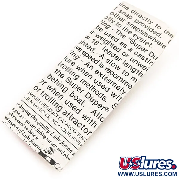 Luhr Jensen Super-Duper 503 Blinker, Braun/Rot, 4.3g, #12843