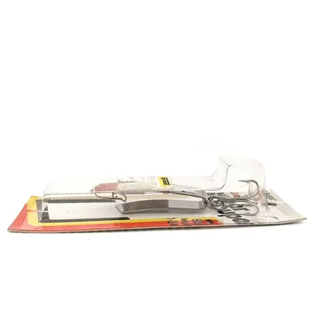 Luhr Jensen Super-Duper 506 Blinker, Nickel/Rot, 7g, Vintage, #12846