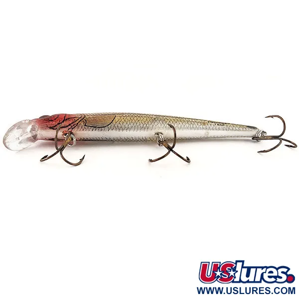 Bomber Long A15A Wobbler, Red Head Silver, 14g, Rasselt, #12865