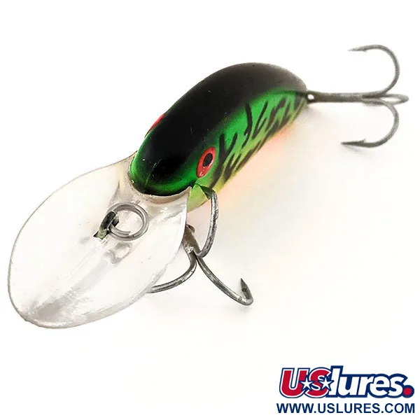 Bomber Fat Free Shad UV Crankbait, Fire Tiger, 10g, UV-Finish, #12876