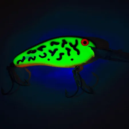 Bomber Fat Free Shad UV Crankbait, Fire Tiger, 10g, UV-Finish, #12876