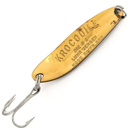 Luhr Jensen Krocodile Die #3 Blinker, Gelb/Schwarz/Gold, 10g, #12880