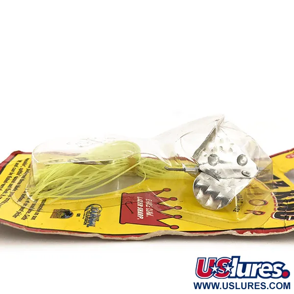 Strike King Buzzbait Buzz King, Nickel/Chartreuse, 5,3g, 3-flügelig, #12891
