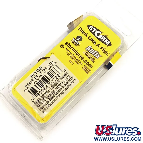 Storm Original Hot'N Tot Wobbler, Schwarz / Silber, 6,5g, Metall-Lippe, #12897