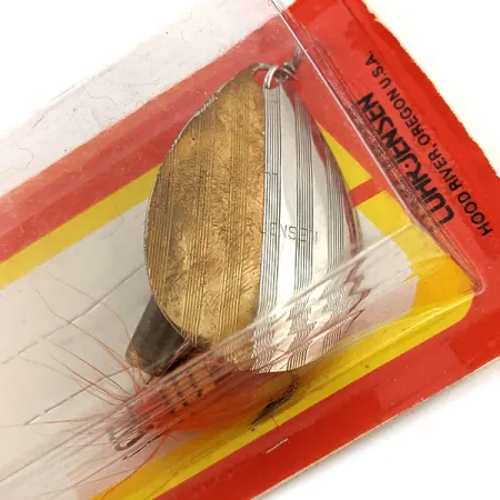 Luhr Jensen Bear valley Dressed Spinner, Messing/Silber, 14g, #12904