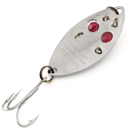 Hofschneider Red Eye junior Blinker, Nickel, 11g, rote Perlen, #12952