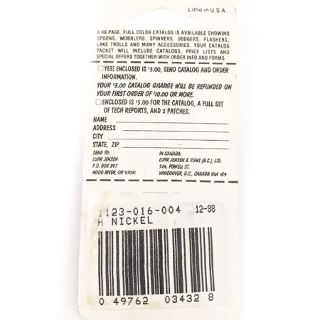 Luhr Jensen Lil' Kroc, Gehämmertes Nickel, 4.5g, Blinker, #12964