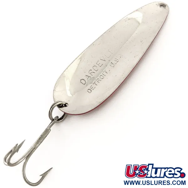 Eppinger Dardevle Blinker, Rot / Weiß / Nickel, 28g, Klassiker, #12981