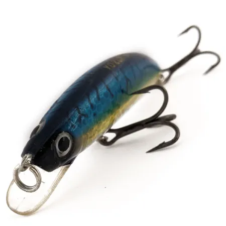 Yo-Zuri Emperor Minnow S08 Wobbler, Blau/Silber, 14g, sinkend, #13003