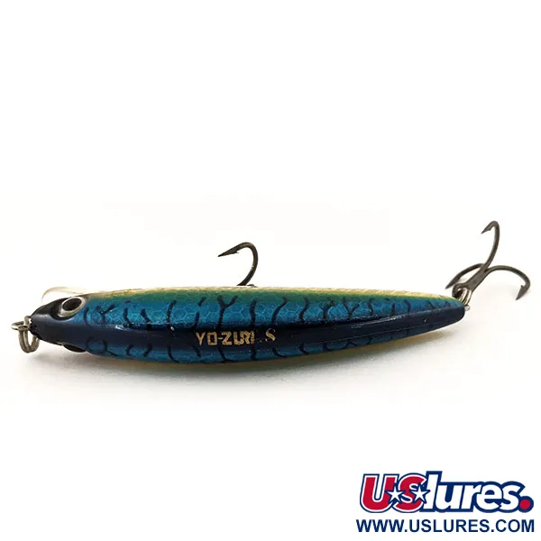 Yo-Zuri Emperor Minnow S08 Wobbler, Blau/Silber, 14g, sinkend, #13003