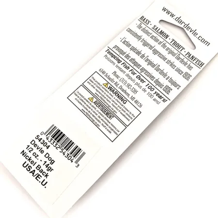 Eppinger Dardevle Devle Dog Glow Blinker, Rot-Orange, 14g, Glow, #13013