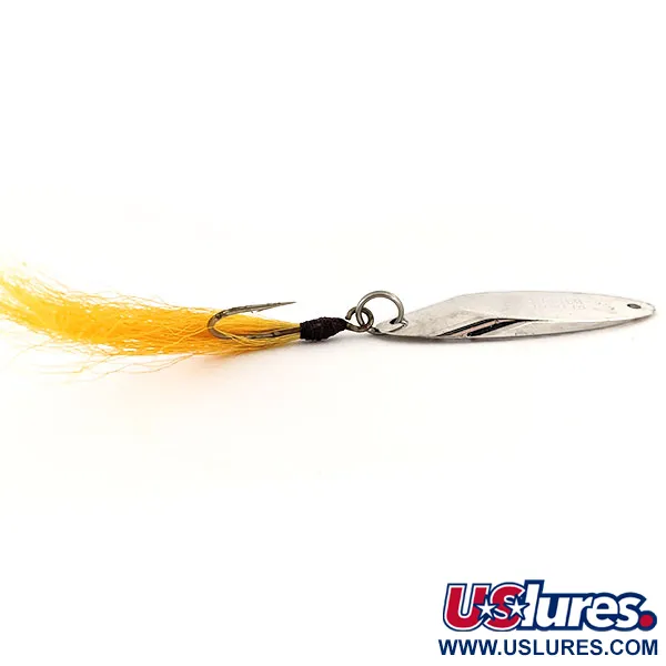 Acme Kastmaster Blinker, Nickel, 21g, Yellow Bucktail, #13039