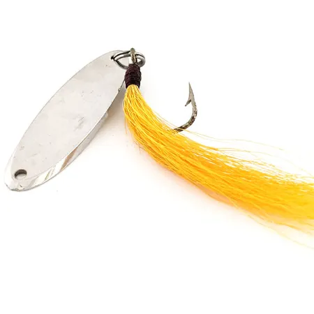 Acme Kastmaster Blinker, Nickel, 21g, Yellow Bucktail, #13039