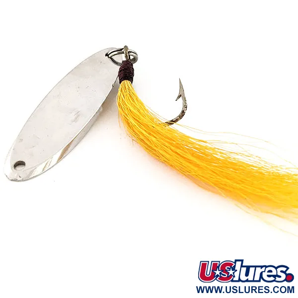 Acme Kastmaster Blinker, Nickel, 21g, Yellow Bucktail, #13039