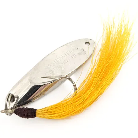 Acme Kastmaster Blinker, Nickel, 21g, Yellow Bucktail, #13039