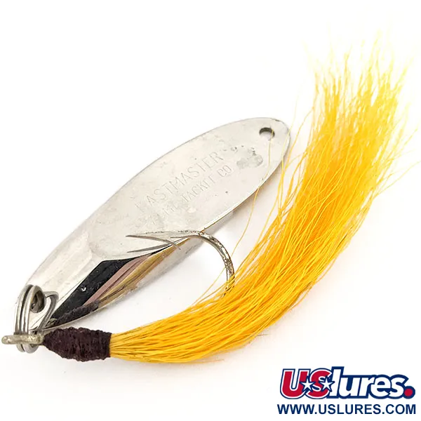 Acme Kastmaster Blinker, Nickel, 21g, Yellow Bucktail, #13039