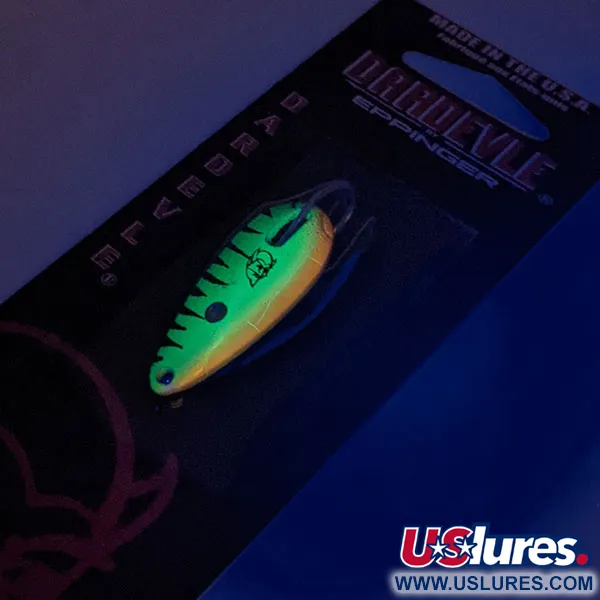 Eppinger Weedless Dardevle Midget UV, Fire Tiger / Messing, 6g, #13052