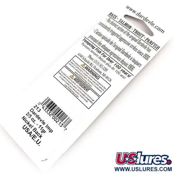 Eppinger Dardevle Imp Blinker, Frog, 11g, Nickel Back, #24484