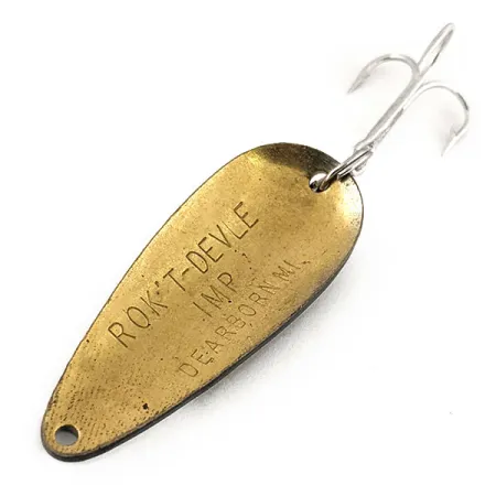 Dardevle Rok't Imp Blinker, Schwarz/Weiß/Messing, 21g, Messing, #13066