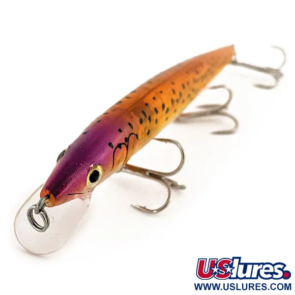 Rapala Husky Jerk HJ 14 Wobbler, Orange/Violett, 18g, Schwebend, #13074