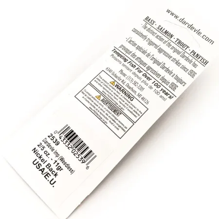 Eppinger Weedless Dardevle Imp UV Blinker, 39 Makrele/Nickel, 11g, #13095