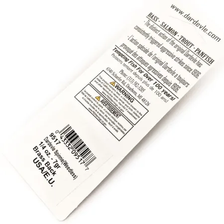 Dardevle Spinnie mit Krautschutz