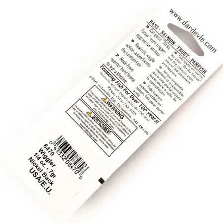 Eppinger Red Eye Wiggler UV Blinker, Electric Lime/Nickel, 7g, #13097