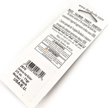 Dardevle Imp Klicker UV Blinker, Electric Lime, 11g, Klicker, #24533