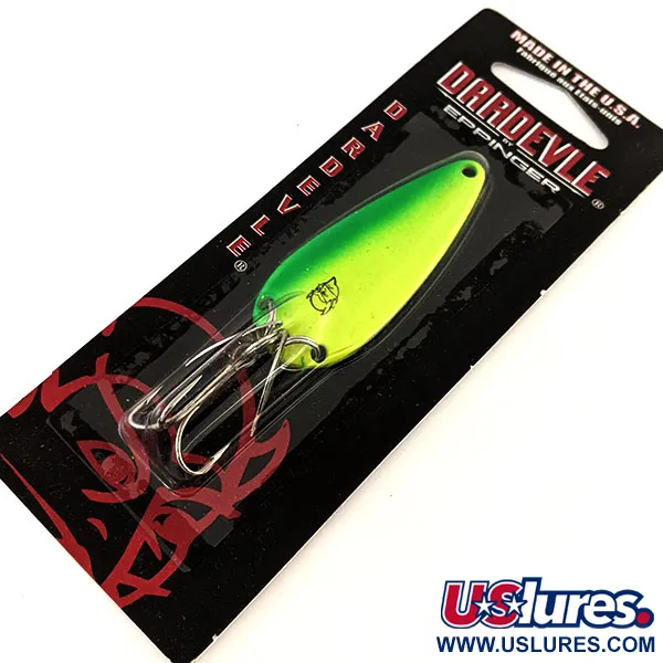 Dardevle Imp Klicker UV Blinker, Electric Lime, 11g, UV-aktiv, #24481
