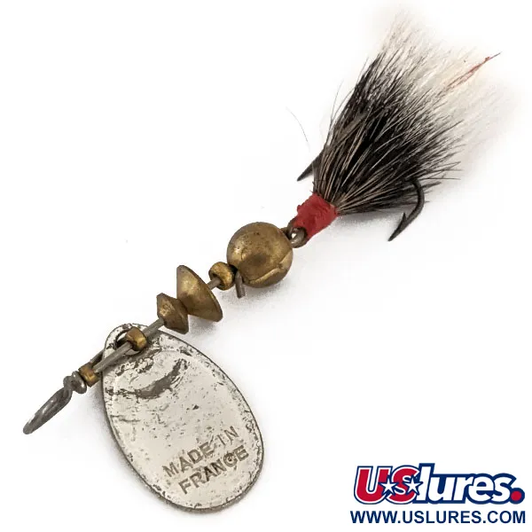 Mepps Aglia 0 Dressed Spinner, Silber, 2,5g, Eichhörnchenhaar, #13124