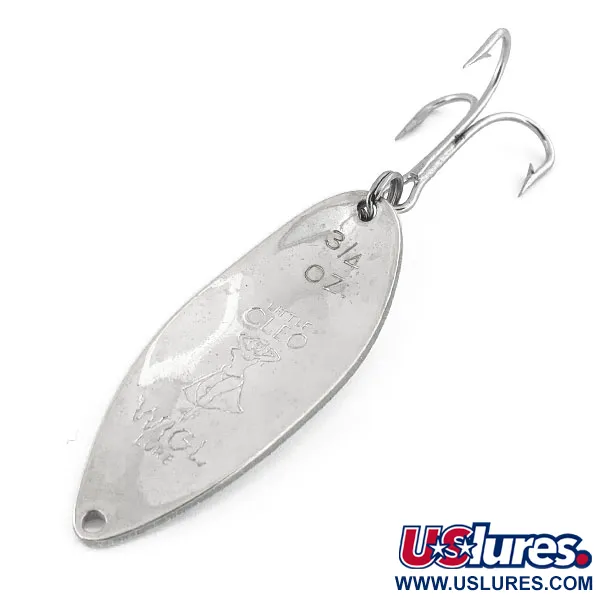 Seneca Little Cleo (Hula Girl) Blinker, White Pearl/Orange/Nickel, 21g, #13135