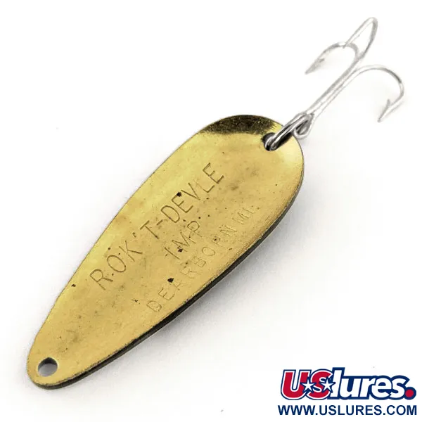 Dardevle Rok't Imp Blinker, Schwarz/Weiß/Messing, 21g, Vintage, #13136