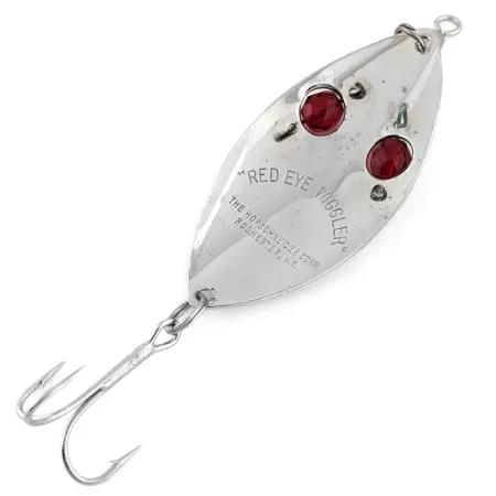 Hofschneider Red Eye Wiggler Blinker, Nickel / Rot, 25g, #13153