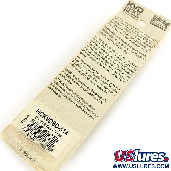 Strike King KVD Sexy Dawg Walker, Sexy Shad, 21g, Rassel, #13185