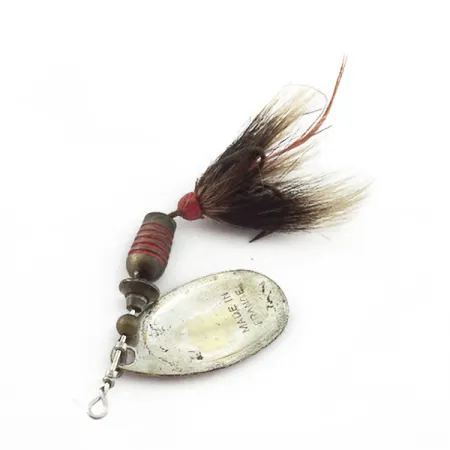 Mepps Aglia 3 mit Eichhörnchenschwanz (1960er Jahre)