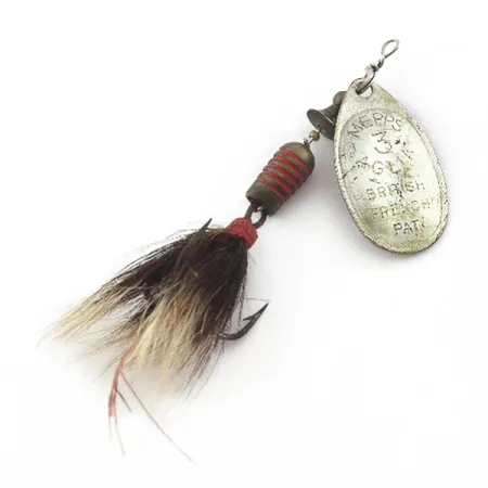 Mepps Aglia 3 mit Eichhörnchenschwanz (1960er Jahre)