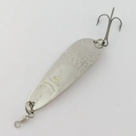 Miller Flutter Spin 3 Blinker, Silber, 1/2oz, Hammerschlag, #24041