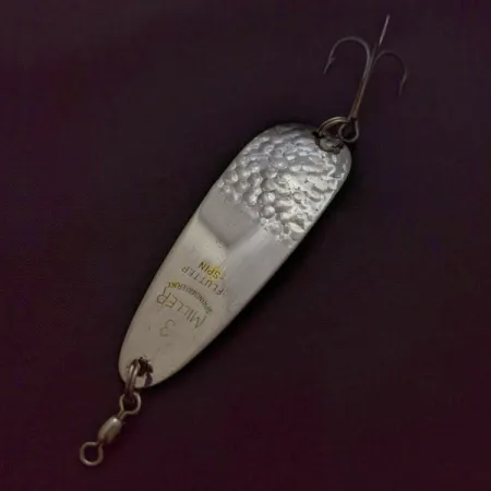 Miller Flutter Spin 3 Blinker, Silber, 1/2oz, Hammerschlag, #24041