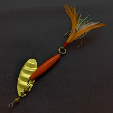 Worth #301 Spinner, Rot Schwarz Gold, Feder-Drilling, #24436