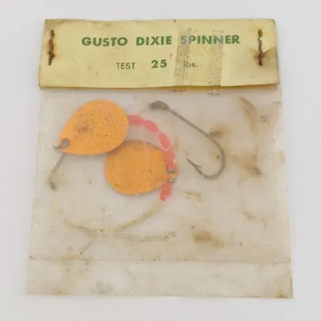 Gusto Dixie Spinner Spinner, Orange, 2g, Doppelblatt, #24485
