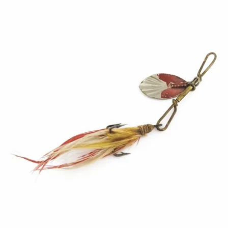 G.M. Skinner 1 Spinner, Nickel/Rot, 3,5 g, geriffelt, #24500