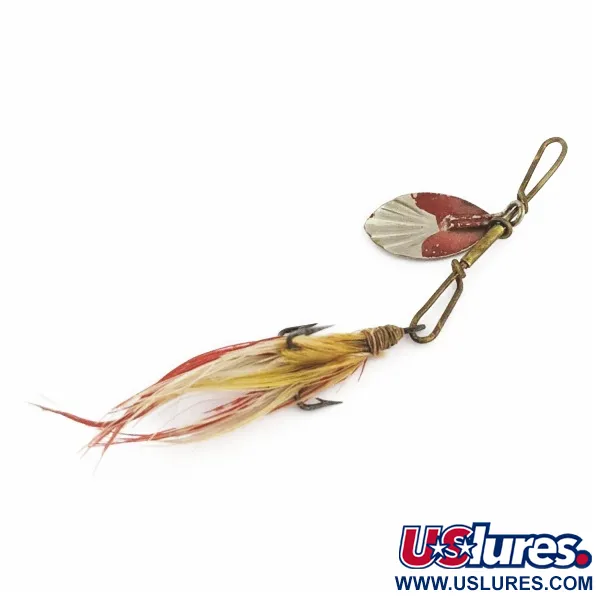 G.M. Skinner 1 Spinner, Nickel/Rot, 3,5 g, geriffelt, #24500