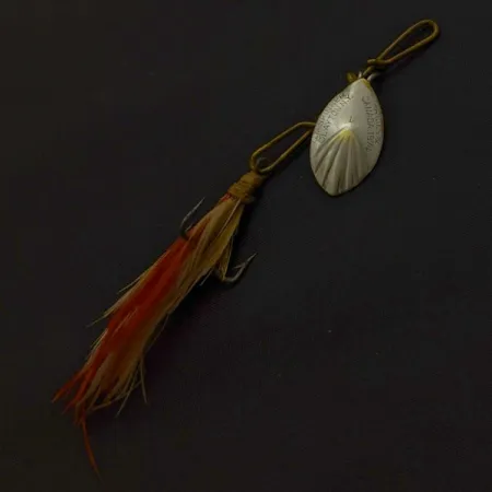 G.M. Skinner 1 Spinner, Nickel/Rot, 3,5 g, geriffelt, #24500