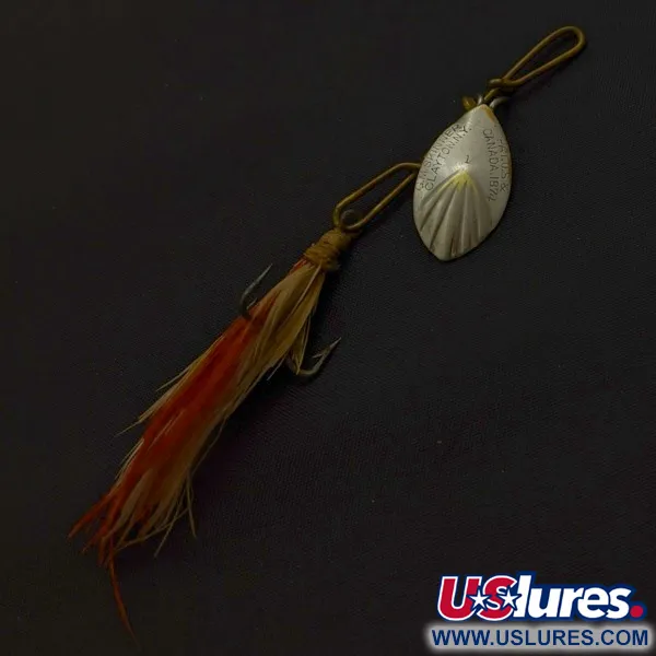 G.M. Skinner 1 Spinner, Nickel/Rot, 3,5 g, geriffelt, #24500