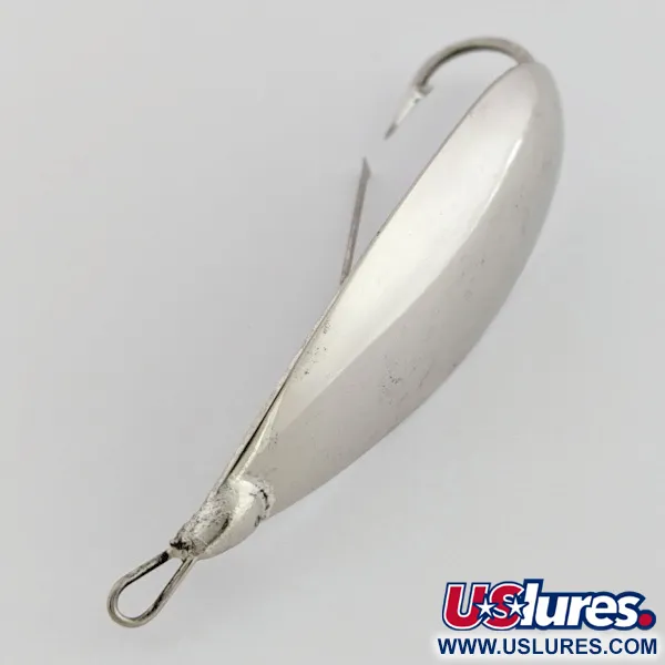 Johnson Silver Minnow Weedless Blinker, Nickel, 12g, Weedless, #24548