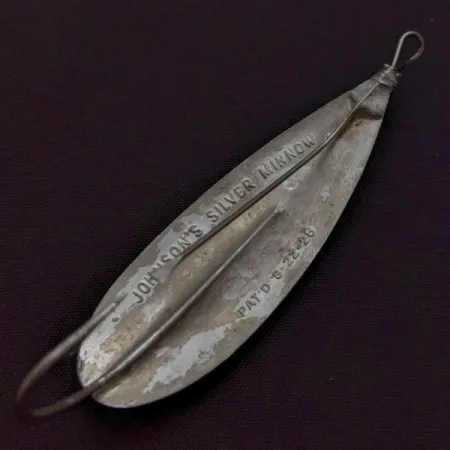 Johnson Silver Minnow Weedless Blinker, Nickel, 12g, Weedless, #24548